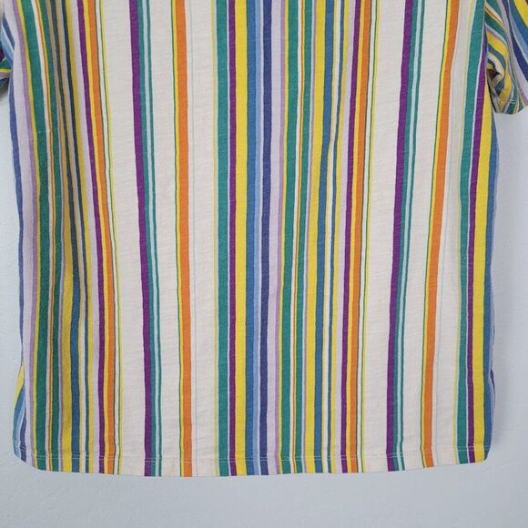Guess Originals Riviera Striped T-Shirt Short Sleeve Retro Multicolor Size S - Picture 6 of 13